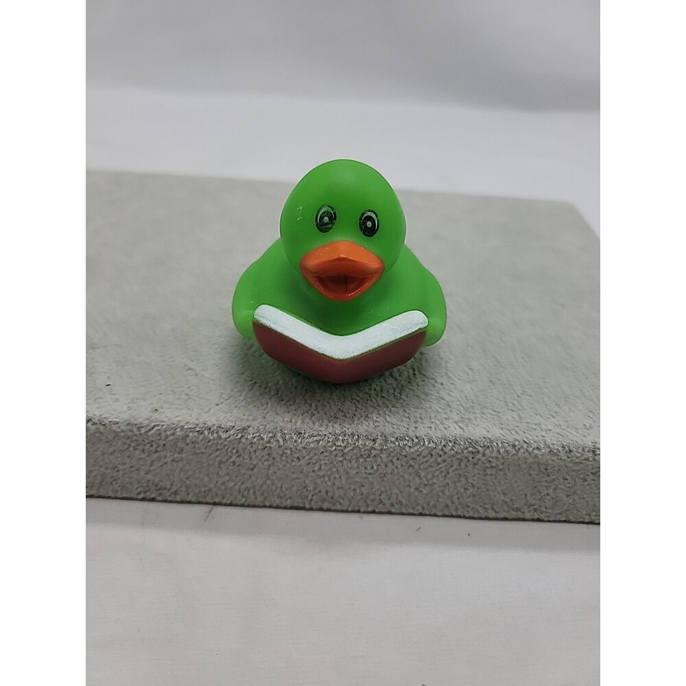 Green Rubber Ducky With Red  Story Book 2"
